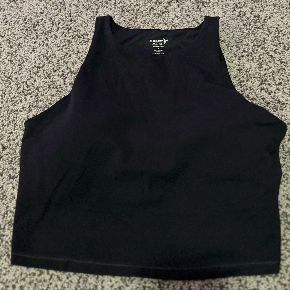 Old Navy Women's Classic Black Cropped Tank Top